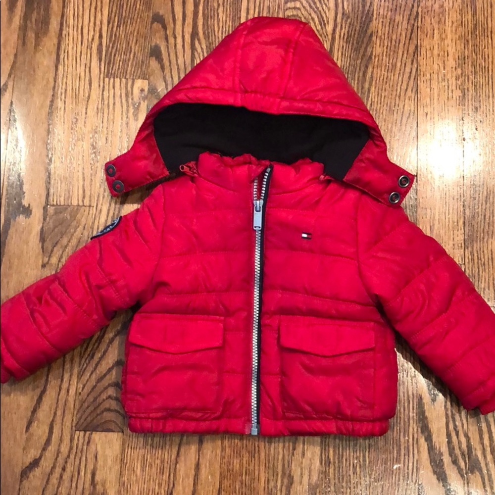Tommy Hilfiger Baby Puffer Coat Red Size 12M